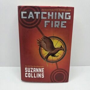 Suzanne Collins Catching Fire Book YA OS Red 1st Edition Hardcover Hunger Games